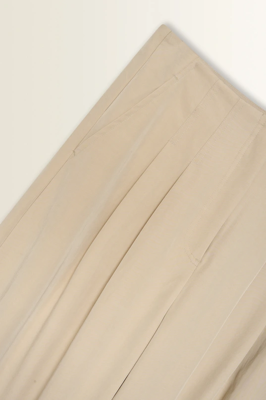 Barrel fit pantalon met plooien