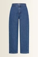 Barrel jeans met zijpanelen