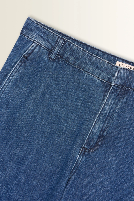 Barrel jeans met zijpanelen