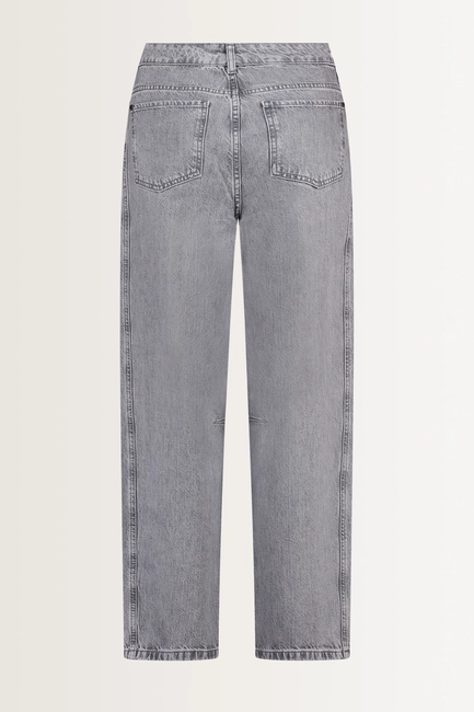 Barrel leg jeans met coupenaad