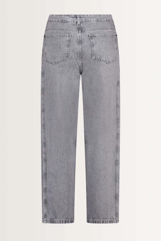 Barrel leg jeans met coupenaad