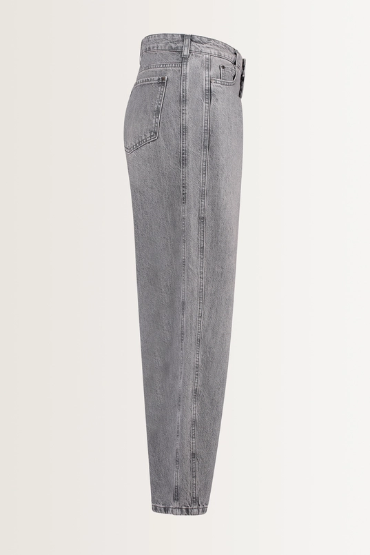 Barrel leg jeans met coupenaad