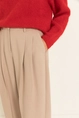 Barrel pantalon met plooien
