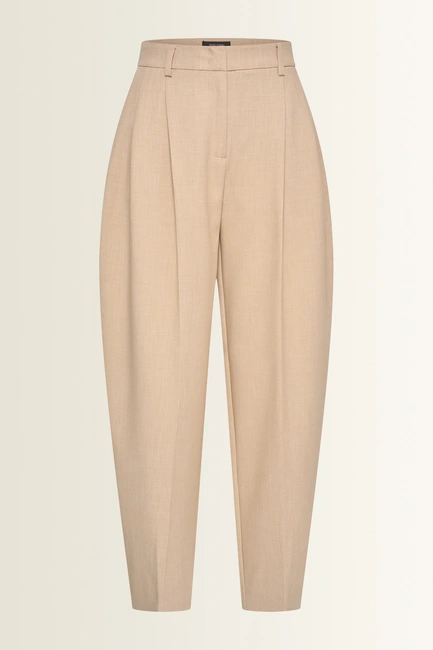 Barrel pantalon met plooien