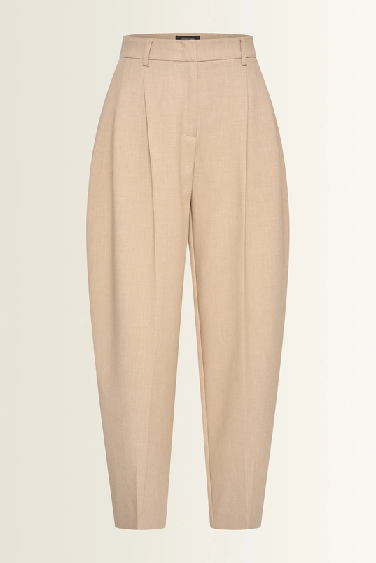 Barrel pantalon met plooien