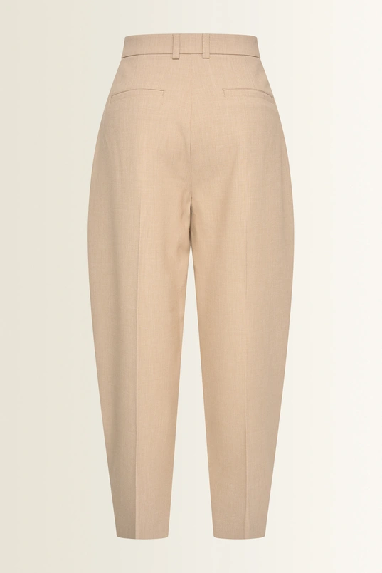 Barrel pantalon met plooien