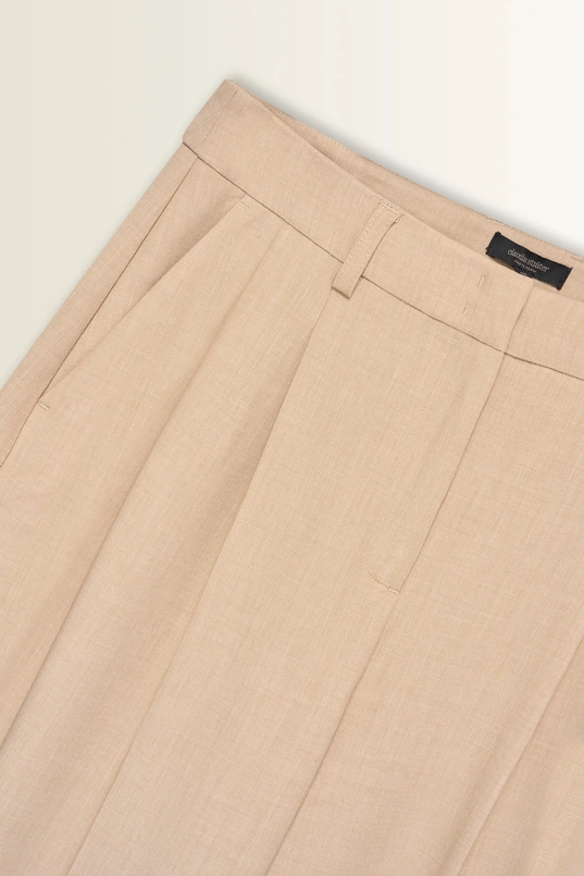 Barrel pantalon met plooien