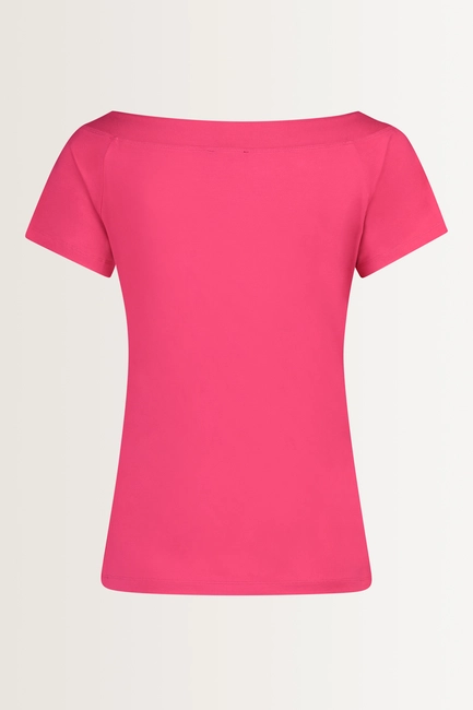 Basic cv/ea short sleeve boatneck top