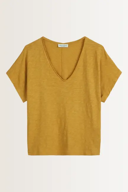 Basic T-shirt met V-hals Marc O'Polo