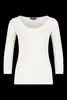 Basic top driekwartmouwen