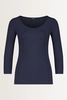 Basic top driekwartmouwen