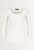 Basic top driekwartmouwen