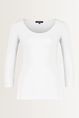 Basic top driekwartmouwen