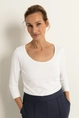 Basic top driekwartmouwen