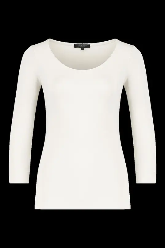 Basic top driekwartmouwen