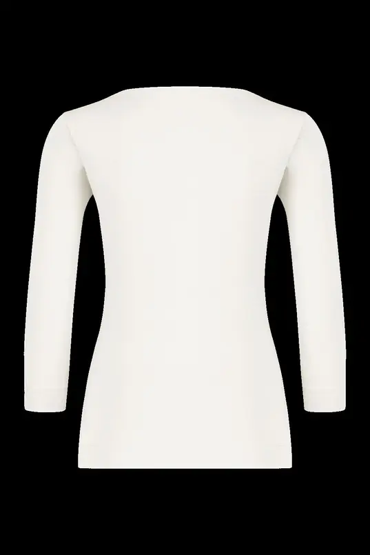 Basic top driekwartmouwen