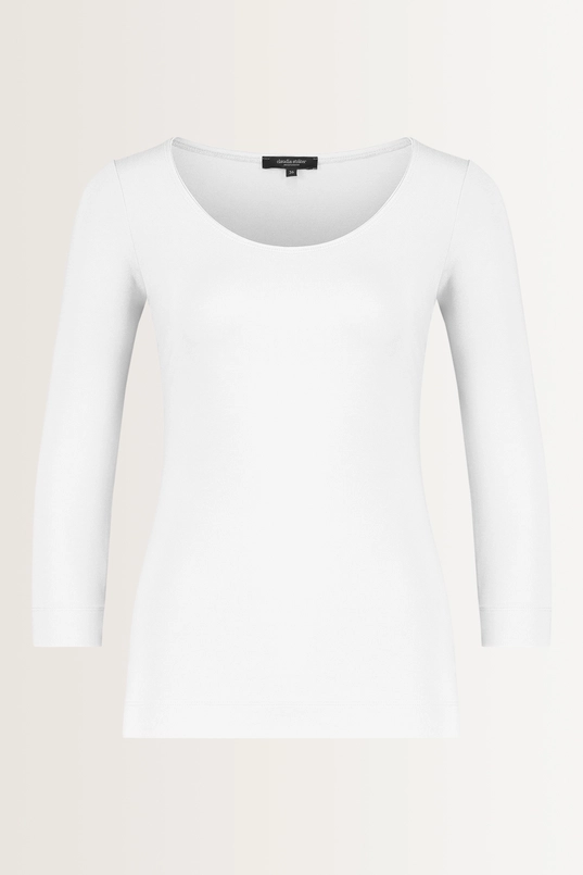 Basic top driekwartmouwen