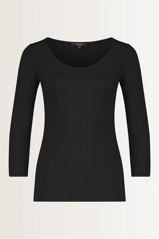 Basic top driekwartmouwen
