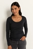 Basic top lange mouwen