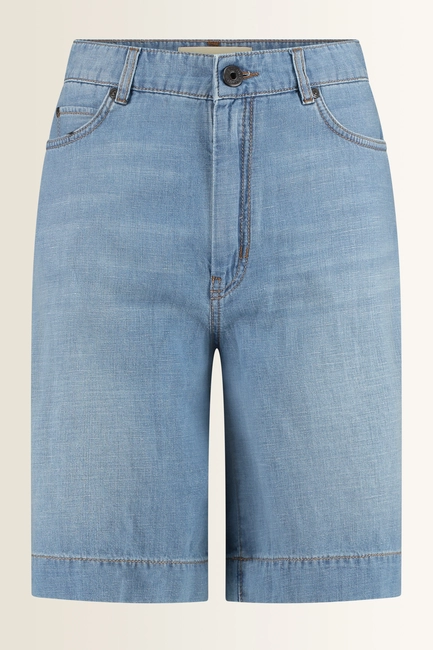 Bermuda van katoen-linnen denim Dozono Max Mara Weekend