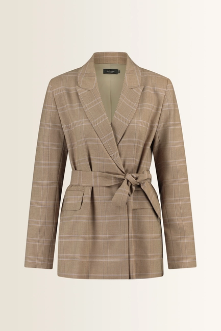 Blazer in ruitdessin