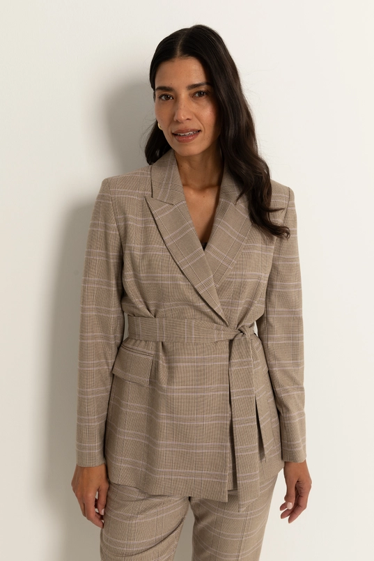 Blazer in ruitdessin