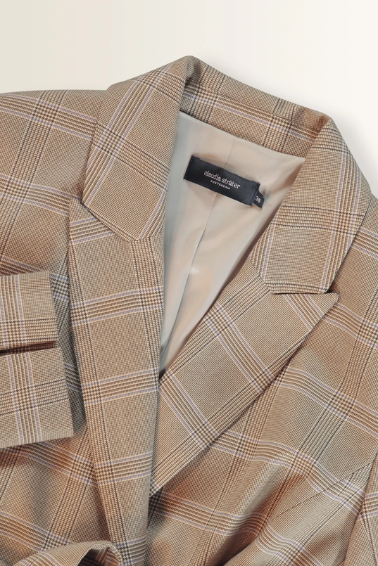 Blazer in ruitdessin