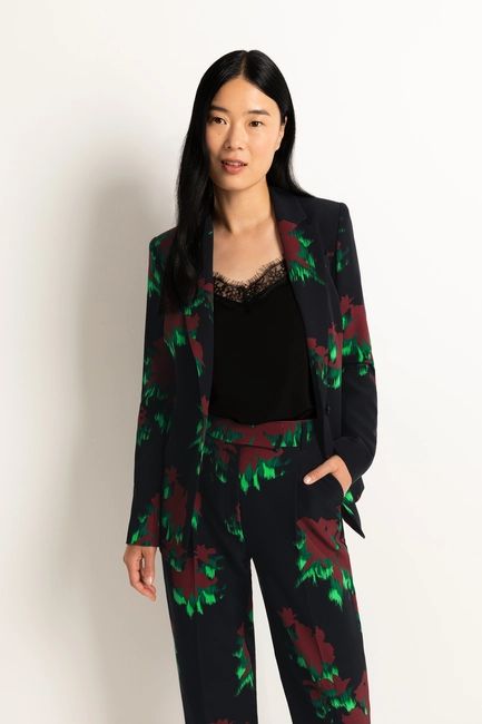 Blazer met bloemprint
