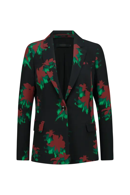 Blazer met bloemprint