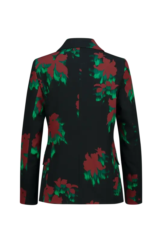 Blazer met bloemprint