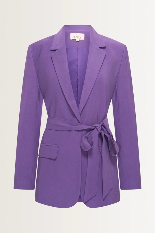 Blazer met tailleceintuur