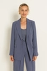Blazer van kreukarme crêpe