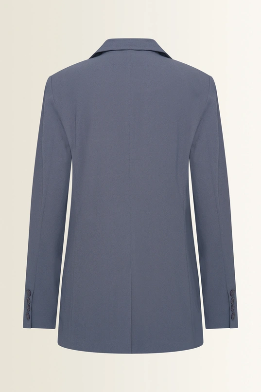 Blazer van kreukarme crêpe