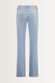 Bleached flared jeans low-rise taille