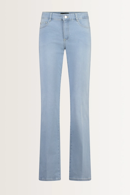 Bleached flared jeans low-rise taille