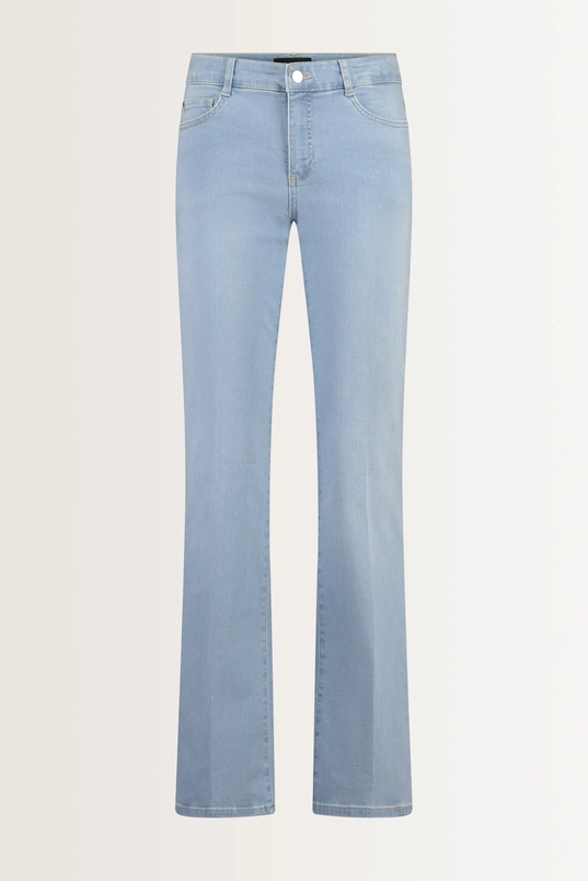 Bleached flared jeans low-rise taille