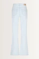 Bleached flared jeans mid-rise taille