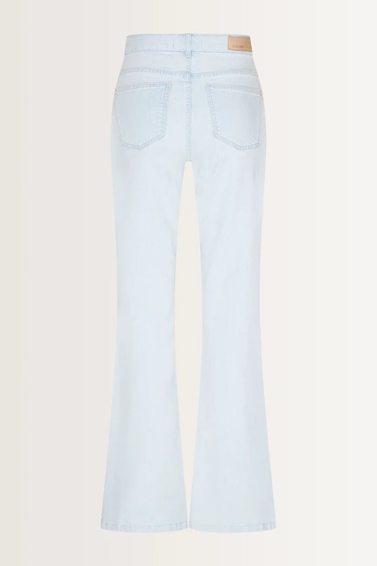 Bleached flared jeans mid-rise taille