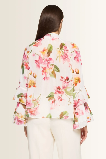 Bloemenblouse met ruches Vera Mont