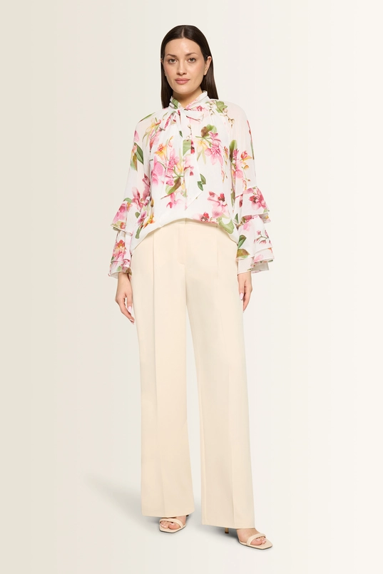Bloemenblouse met ruches Vera Mont