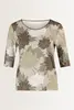 Bloemenprint T-shirt Marc Cain