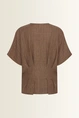 Blouse in crinkle structuur