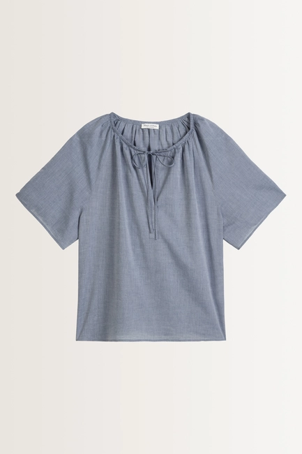 Blouse in gemêleerde chambray Marc O'Polo