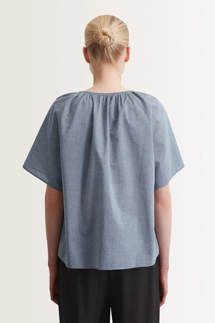 Blouse in gemêleerde chambray Marc O'Polo