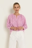 Blouse in jacquard dessin