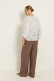 Blouse in jacquard dessin