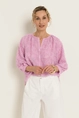 Blouse in jacquard dessin