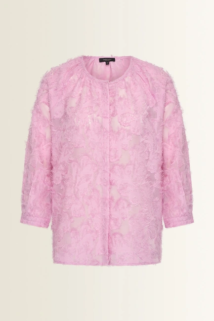 Blouse in jacquard dessin