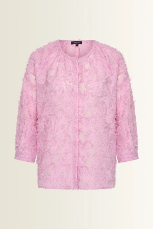 Blouse in jacquard dessin