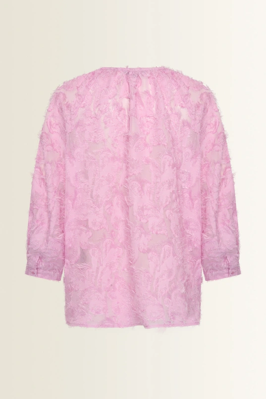 Blouse in jacquard dessin